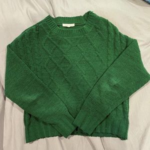Copper Key XS Emerald Green Knit Sweater